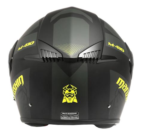 Marushin M410 Loop TESZTGYŐZTES üvegszálas felnyitható napszemüveges bukósisak - Image 4