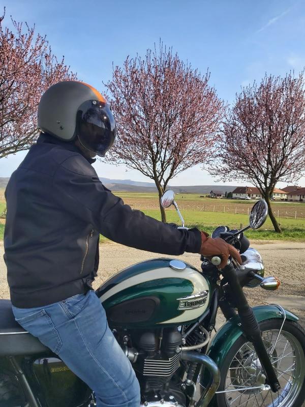 MARUSHIN C-131 Üvegszál bukósisak és RETRO buborék plexi teszt - Image 6