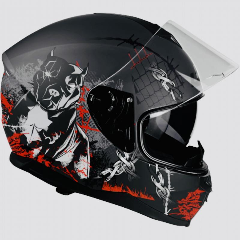 Lazer LZR FH3 Pitbull napszemüveges bukósisak-Videóval! - Image 7