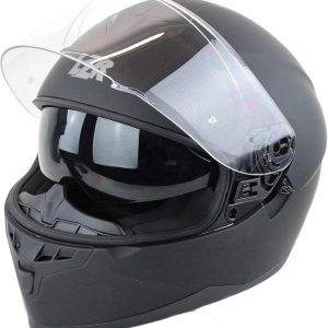 Lazer LZR FH3 Matt fekete napszemüveges bukósisak