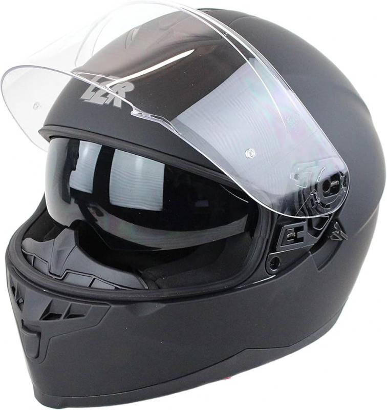 Lazer LZR FH3 Matt fekete napszemüveges bukósisak