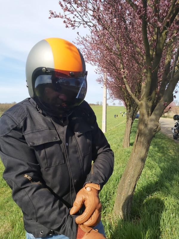 MARUSHIN C-131 Üvegszál bukósisak és RETRO buborék plexi teszt - Image 4