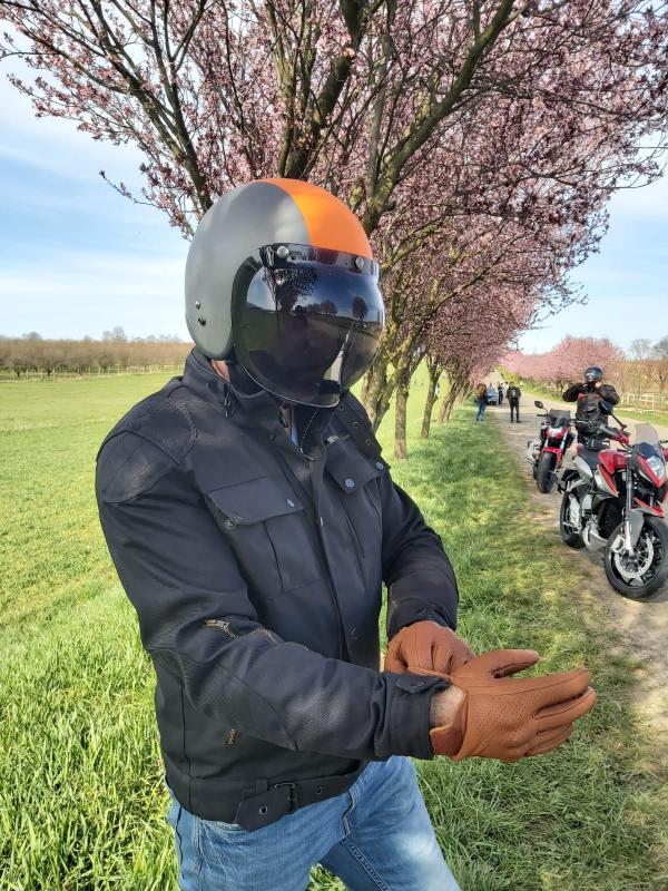 MARUSHIN C-131 Üvegszál bukósisak és RETRO buborék plexi teszt - Image 3