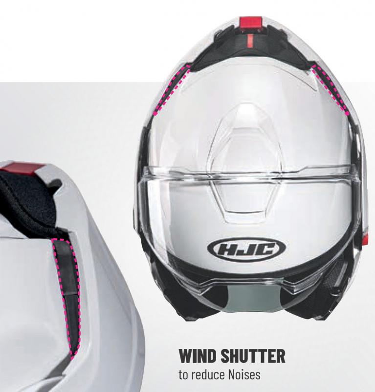 HJC i100 hátrahajtható állú napszemüveges bukósisak-Ajándék pinlock!-Videóval - Image 6