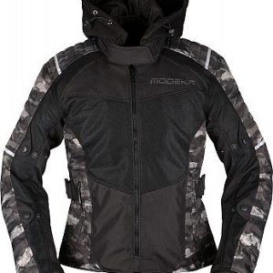 Modeka vízálló hálós Női motoros kabát levehető kapucnival