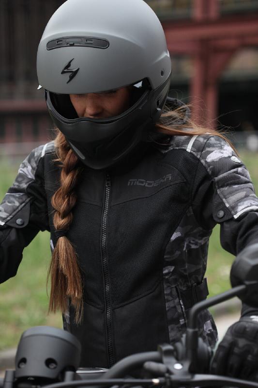 Modeka vízálló hálós Női motoros kabát levehető kapucnival - Image 4