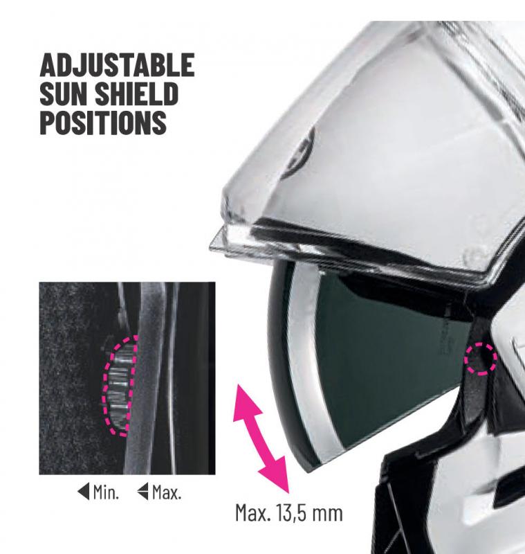 HJC i100 hátrahajtható állú napszemüveges bukósisak-Ajándék pinlock!-Videóval - Image 5