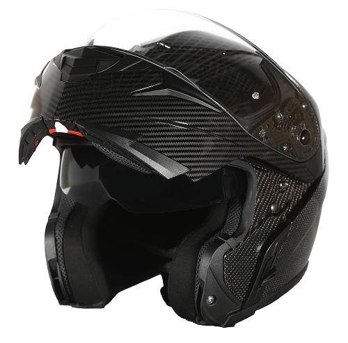 Marushin M410 TESZTGYŐZTES Carbon felnyitható napszemüveges bukósisak- Általunk is tesztelt !