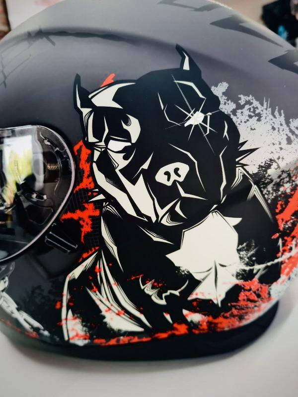 Lazer LZR FH3 Pitbull napszemüveges bukósisak-Videóval! - Image 6