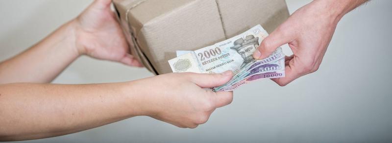 Vásárlás utánvétes-átvételkor fizetéssel