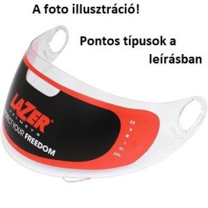 Plexi Lazer LZR bukósisakokra – Áttetsző
